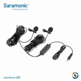 【Saramonic 楓笛】LavMicro 2M 雙頭領夾麥克風(勝興公司貨)