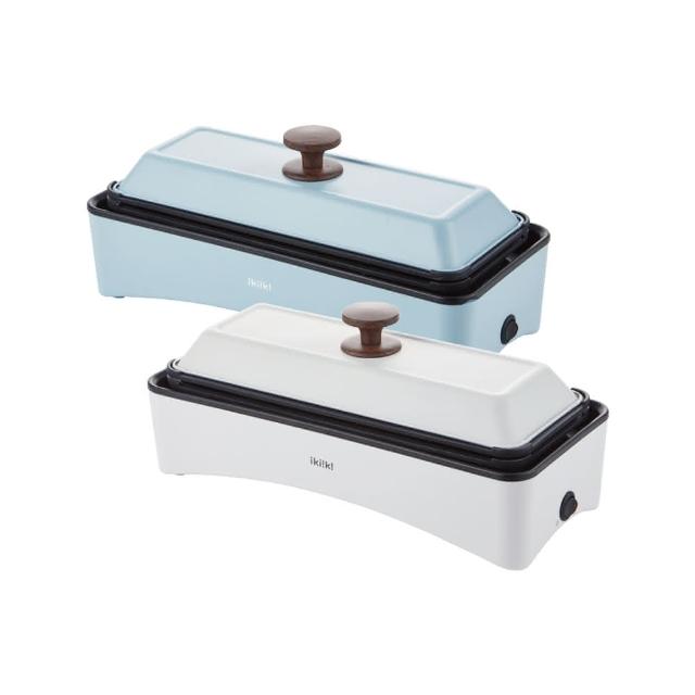 【ikiiki 伊崎】丸樂煮藝電烤盤 章魚燒機(IK-MC3601白/IK-MC3602青)