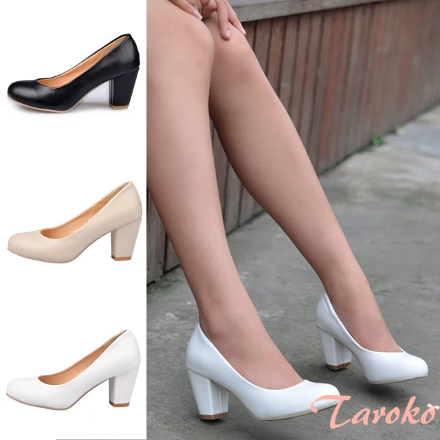 Sp house 法式時裝浪漫方頭瑪麗珍低粗跟鞋(2色可選)