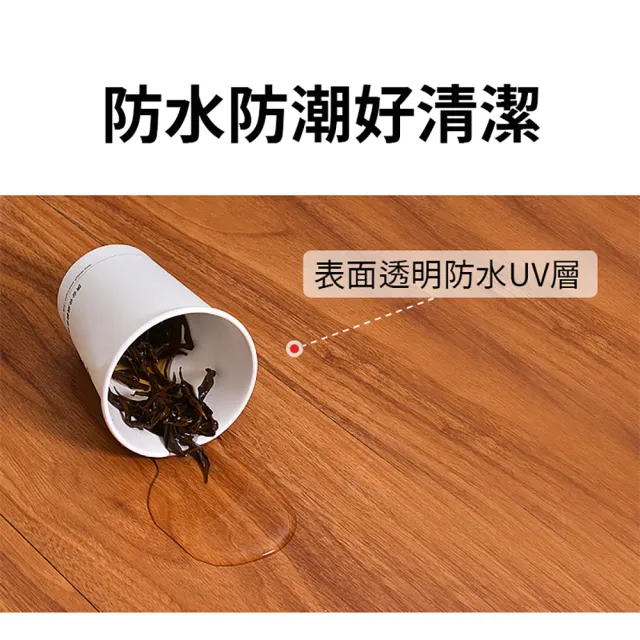 【簡約家具】台灣製造 超耐磨自黏仿木紋地板12入(PVC塑膠地板 塑膠地磚 自黏地板)