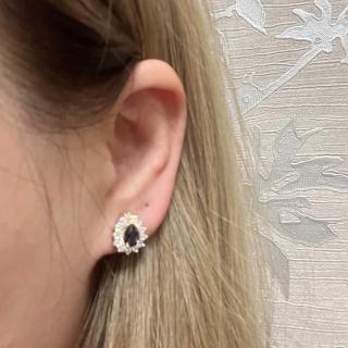 【bibi】韓國復古ins風水鑽鋯石歐美流行小眾品質設計感飾品耳夾(ins風韓國歐美流行飾品耳夾)