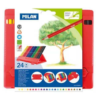 【MILAN】可立式色鉛筆組(24色)