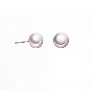 【D&D JEWELRY】9-9.5mm純銀紫色珍珠(耳環)