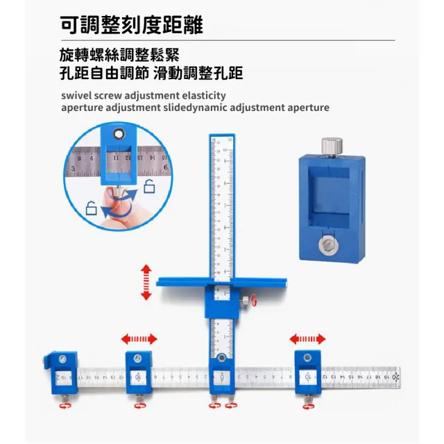 【阿泥方材】木工定位器打孔定位器(鑽孔器 開孔器 水平尺 木工尺 測量尺 鑽孔定位 木工鑽 開孔定位器)