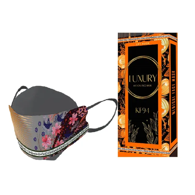 【久富餘】4D韓版4層立體醫療口罩4盒-雙鋼印-奢華系列(5片/盒)