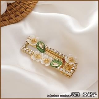 【Akiko Sakai】日系森林風樹葉貝殼花造型髮夾(生日 送禮 禮物)
