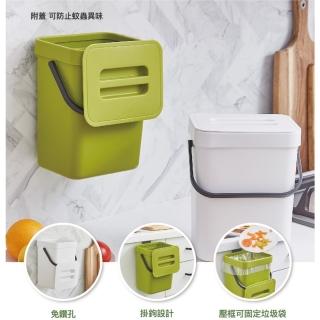 無痕掛式多用桶-中3L(掛式廚餘桶/垃圾桶/收納桶/無痕貼)