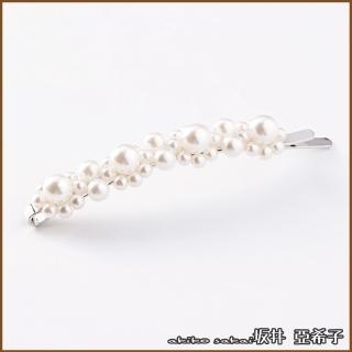 【Akiko Sakai】手工串珠珍珠花朵造型髮夾