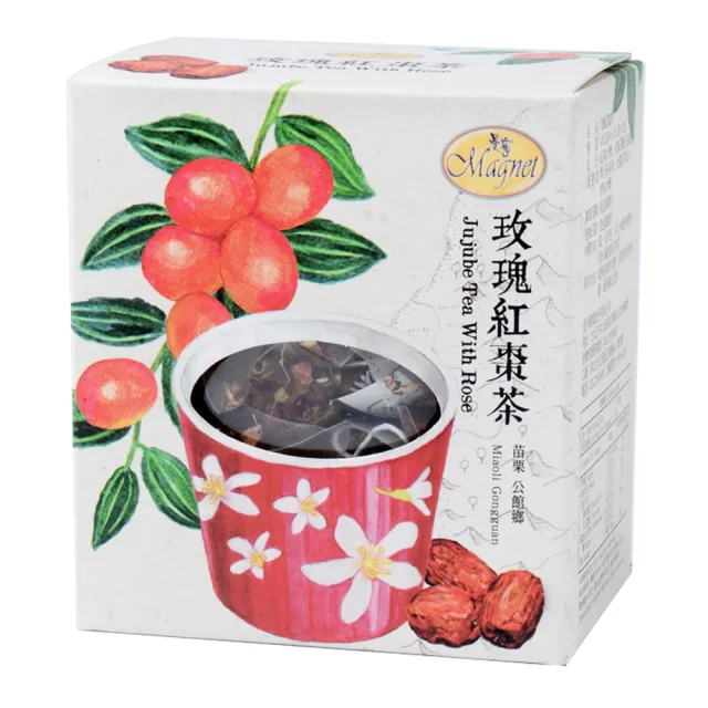 【曼寧】台灣花草茶包任選4盒組(玫瑰紅棗/杭菊茶/檸香薑茶/烏龍菊花茶)