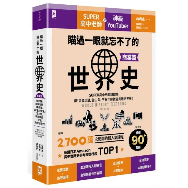 瞄過一眼就忘不了的世界史【商業篇】：SUPER高中老師講故事 讓「金錢流通」當主角