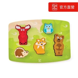 【德國Hape】觸感拼圖(森林動物/極地動物可選/兒童早教/益智玩具/認知拼圖)