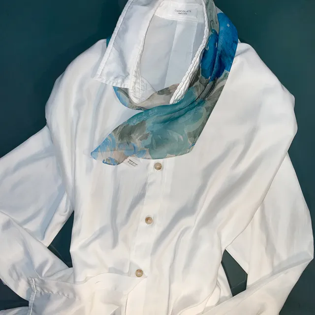 【iTa.a】100%義大利制造雪紡小方巾(時尚.機能.環保-歐洲工藝普及版18)