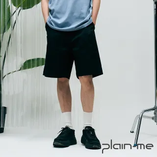 【plain-me】打褶卡其寬版短褲 PLN1710-221(男款/女款 共兩色 休閒百搭寬鬆短褲)