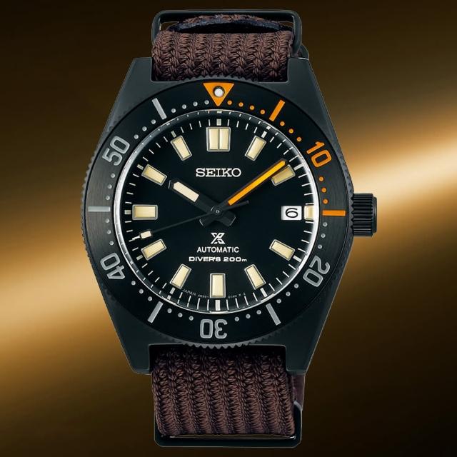 【SEIKO 精工】Prospex 1965黑潮經典復刻限量機械潛水錶-黑x咖啡/40.5mm 禮物(SPB253J1/6R35-01T0B)
