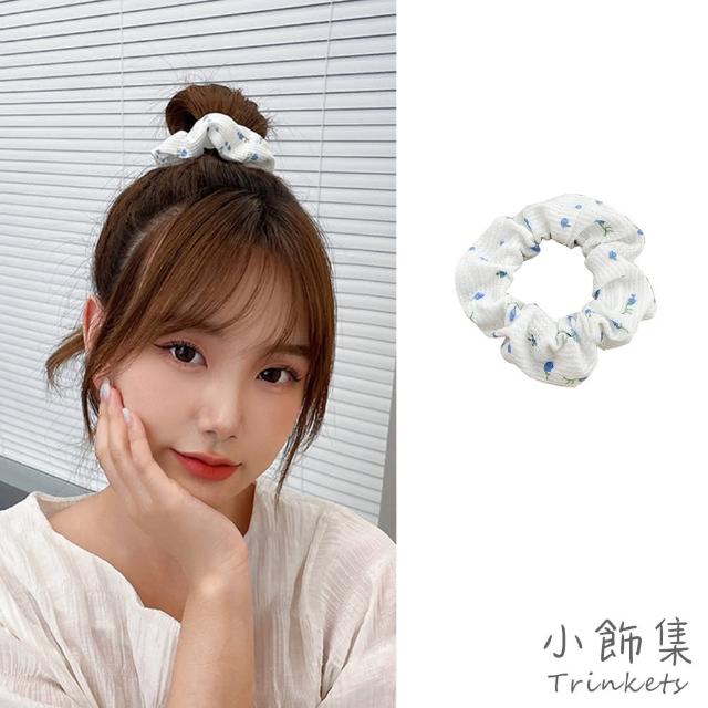 【小飾集】花朵髮圈/森林系清新氣質花朵大腸圈 髮圈(2色任選)
