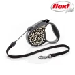 【FLEXI 飛萊希】標準款/索狀/時尚豹紋/S （FLSC）(牽繩、寵物牽繩)