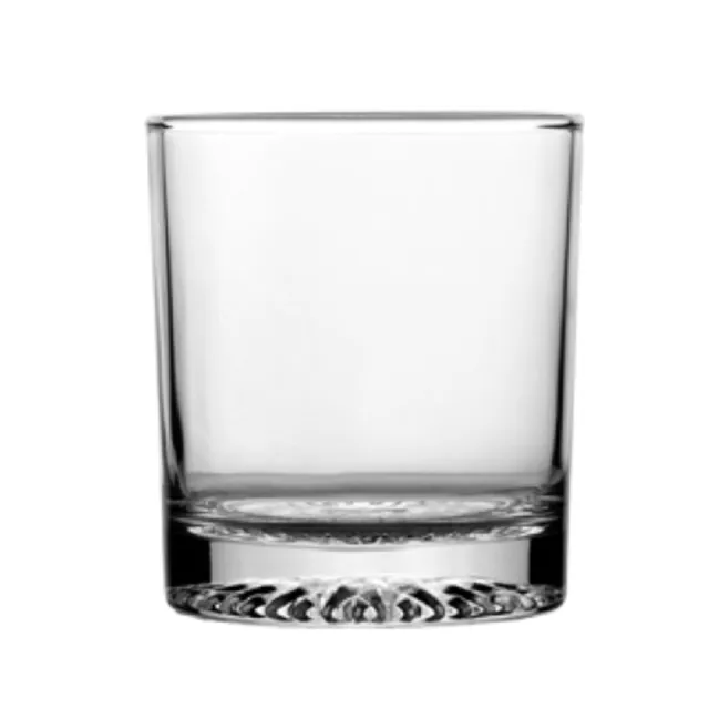 【泰國LUCKYGLASS】圓形鑽底威士忌杯255cc(六入組)