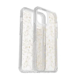 【OtterBox】iPhone 12 Pro Max 6.7吋 Symmetry炫彩幾何保護殼(Clear金色宮廷花紋)