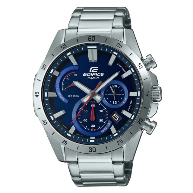 【CASIO 卡西歐】EDIFICE 三眼計時 運動錶款(EFR-573D-2AV)