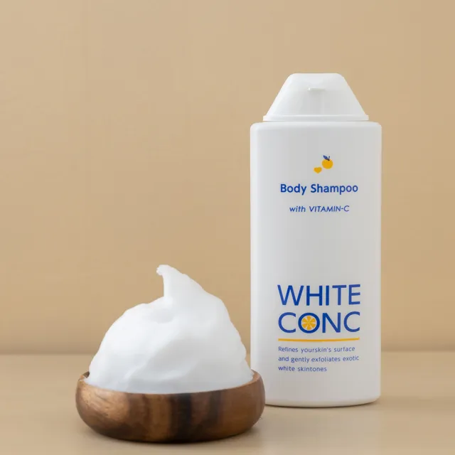 【WHITE CONC】日本美白身體柚香沐浴露360ml(外出好攜帶瓶裝 美白沐浴乳)