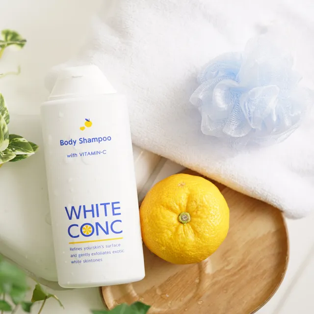 【WHITE CONC】日本美白身體柚香沐浴露360ml(外出好攜帶瓶裝 美白沐浴乳)