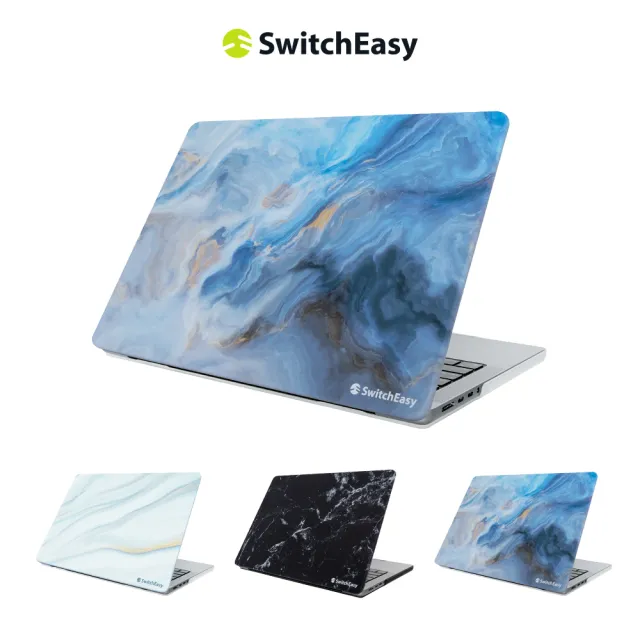 【SwitchEasy 魚骨牌】MacBook 14吋 Marble 大理石保護殼(通用MacBook Pro M2 Pro / M2 Pro Max 晶片)