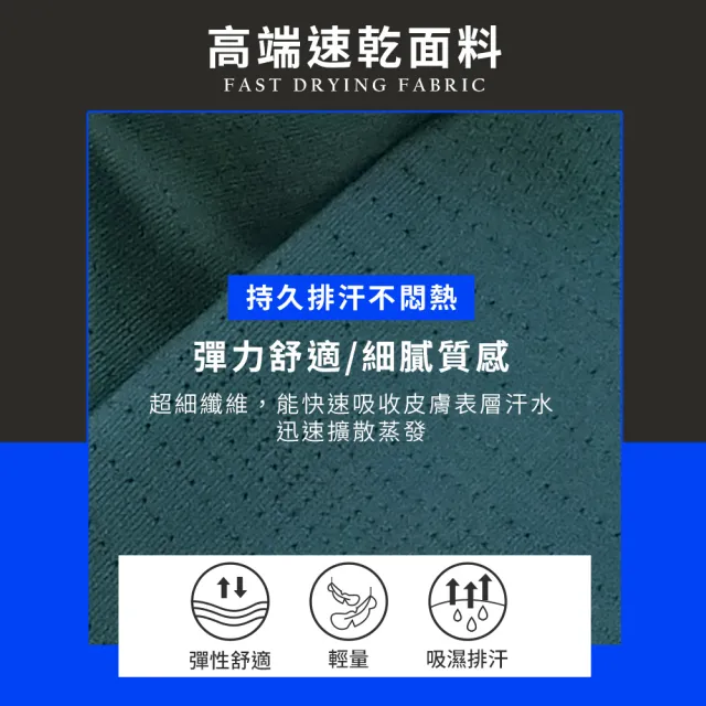 【Daima 黛瑪】男女適穿/速乾修腰顯瘦短袖休閒上衣M-XXL/陽離子素面網眼V領T恤/吸濕排汗/運動服(丈青)