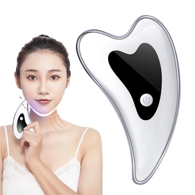 【美容SPA】3D震動按摩熱敷美顏儀(刮痧器 刮痧儀 導入儀 美容儀 按摩儀 臉部按摩 瘦臉神器)