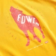 【EDWIN】男女裝 網路獨家↘狼嚎EDWIN短袖T恤(黃色)