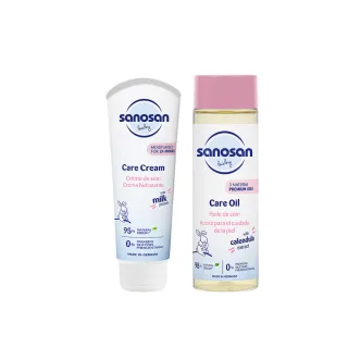 【sanosan】珊諾baby re:mind極潤潤膚霜 100ml+潤膚按摩油 200ml