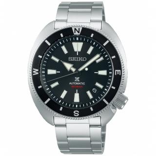 【SEIKO 精工】Prospex 巨型陸龜潛水機械錶-黑x銀/42.4mm 雙12限定(SRPH17K1/4R35-04Y0D)