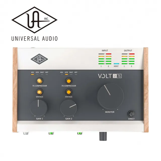 【Universal Audio】Volt 276 USB-C 錄音介面(原廠公司貨 商品保固有保障)