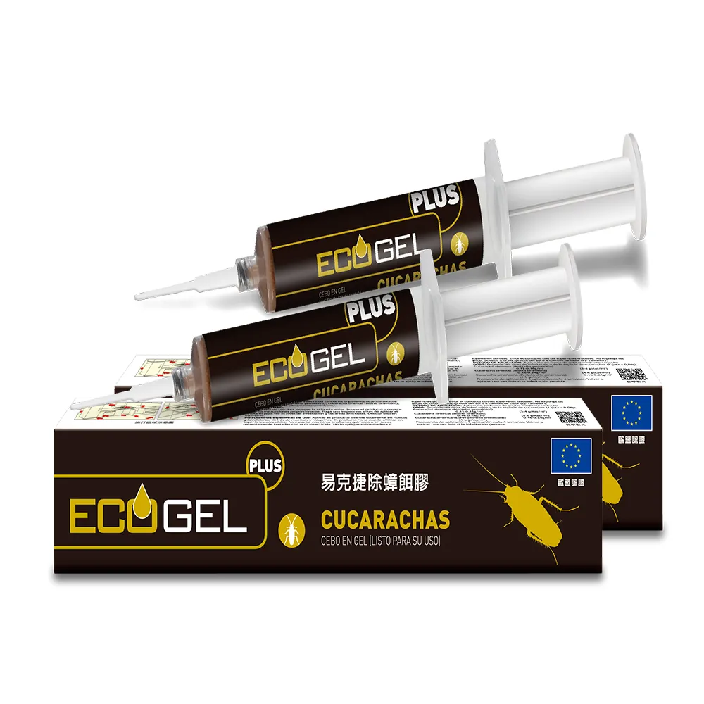 【ECOGEL易克捷】歐洲原裝除蟑餌膠40公克x2支(友善貓狗蟑螂藥)