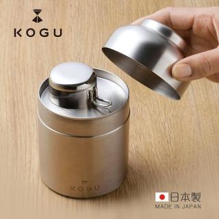 【日本下村KOGU】日製18-8不鏽鋼儲豆罐-附量匙10g-400ml(咖啡儲存罐 咖啡保鮮罐 咖啡收納罐 咖啡儲藏罐)