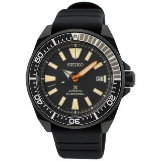 【SEIKO 精工】Prospex 限量黑潮武士機械潛水錶-黑/43.8mm 雙12限定(SRPH11K1/4R35-04W0C)