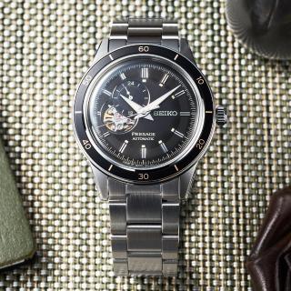 【SEIKO 精工】Presage 60年代復刻機械錶-黑x銀/40.8mm 雙12限定(SSA425J1/4R39-00Z0D)