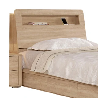 【文創集】羅麗   橡木紋3.5尺單人床頭箱(不含床底＋不含床墊)