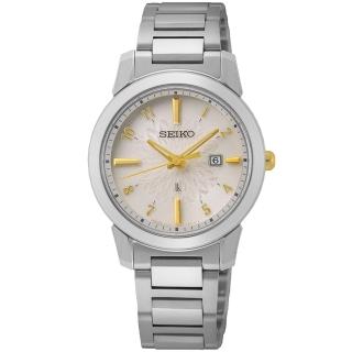 【SEIKO 精工】LUKIA 動人時光太陽能女錶-31mm 禮物(V137-0DK0KS/SUT413J1)