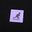 【KANGOL】短袖 短T 黑 方格袋鼠背大橫向LOGO 袋鼠 棉 男(6225100520)