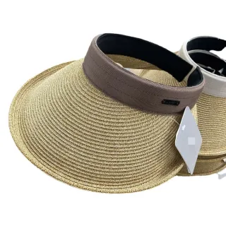 【Amhome】出口明星同款大簷草編空頂UV防曬草帽#112092現貨+預購(5色)