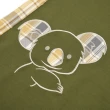 【ILEY 伊蕾】學院風童趣刺繡格紋洋裝(綠色；M-2L；1222247020)