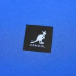 【KANGOL】短袖 短T 寶藍 方格袋鼠背大橫向LOGO 袋鼠 棉 男(6225100594)