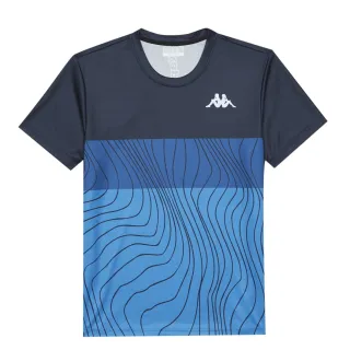 【KAPPA】時尚舒適男針織圓領衫(丈青 義大利藍 33163HWX7F)