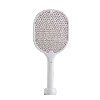 【LIBERTY】LY-8009ZA2合1底座 紫光誘蚊USB充電式 捕蚊拍(小黑蚊 鋰電池 可壁掛 捕蚊燈)