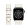 【kingkong】Apple Watch Series 8/7/6/5/4/SE/Ultra 通用 真皮質商務錶帶 撞色腕帶(iWatch替換錶帶)