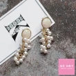【Akiko Sakai】樹葉珍珠造型耳環