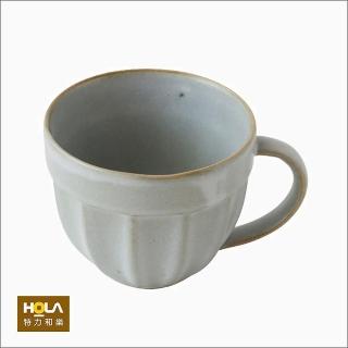 【HOLA】彩夏手感陶瓷咖啡杯250ml 灰