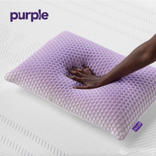 【Purple】Harmony枕頭(蜂巢Purple Grid Hex 包覆低敏性乳膠枕芯)