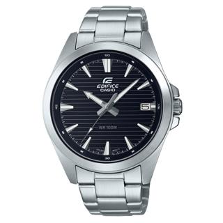 【CASIO 卡西歐】EDIFICE 指標 男錶 不鏽鋼錶帶 日期顯示 防水100米 EFV-140D(EFV-140D-1A)