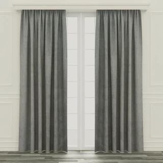 【特力屋】可水洗塗層遮光窗簾 灰色 290x210cm